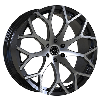 맞춤형 조형 Monblock 바퀴 6-120 21x9.0 캐딜락 SRX GMT166를 위한 검은색 붓 얼굴