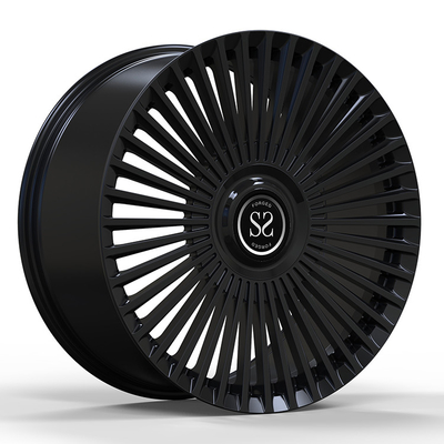 주문 1PC 가조 알루미늄 합금 RIMS 롤스로이스 도너 22x10.5 광택 검은 5x120