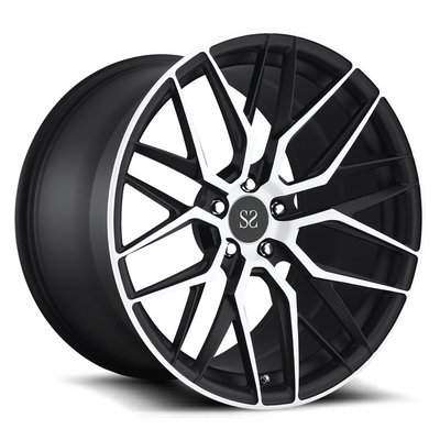 알루미늄 합금 1PC 가조 주문 림 PCD 5x120 흰색과 검은색 기계 얼굴