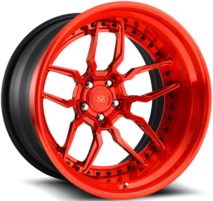 3 PC 5x120 BMW E90 320i 바퀴 18 19 20 21 22 인치 붉은 기계 얼굴 가조 합금 사용자 지정 반지