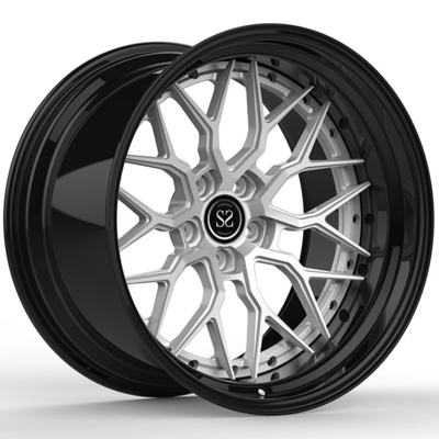 BMW M3 2018 20x9.5 및 20x11 광택 검은 은 얼굴 사용자 지정 2 PC 리밍