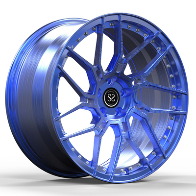 아우디 E-Tron GT 자동차 릴 22x10/11.5 1-PC 커스텀 블루 붓