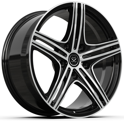 SLS AMG 1 조각 도장 바퀴 사용자 지정 반짝이는 검은 닦은 얼굴 20x10.5 및 21x12