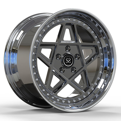 포드 GT 21x13 및 20x9.5 빅 립 2 조각 도장 바퀴