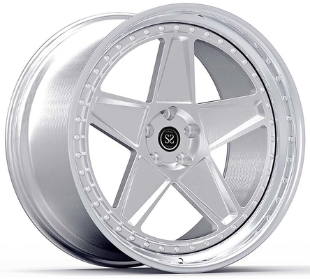 21x9ET32/22X12ET28/5x114.3/67.1 페라리 F8용 3PC 브러쉬 된 반지