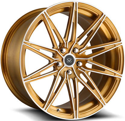 21x8.5ET30/21x9.5ET43 5x112/66.6 BMW X3 G01용 사틴 브론즈 가공 얼굴 리밍