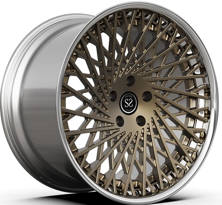 21x9.5ET30/22x12.5ET51/5x114.3/67.1 브론즈 폴리쉬 2피스 림 (Ferrari F12용) ET -76-90mm/미국 표준 VIA/JWL