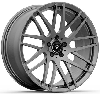 AMG GT43용 브라부스 스타일 22x9.5 및 22x11.5 라이트 그레이 1-PC 단조 휠