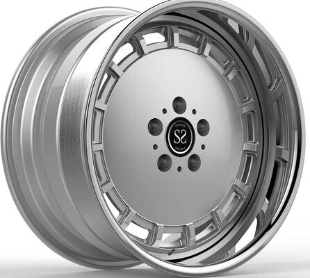 19x8.5ET38/19x9.5ET56/5x112/66.6 3-PC 닦은+황금 반지 2019 메르세데스-벤츠 C 클래스 AMG C 63 S Br205