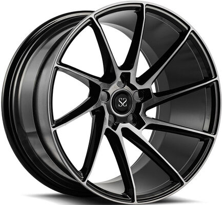 18x8.0 사틴 블랙 폴리시드 얼굴 사용자 정의 1 PC Audi A1를 위한 도장 바퀴
