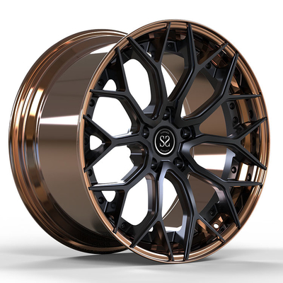Audi RS6 5x112 Bronze Black 2 PC 단조 합금 림 19 20 21 및 22인치