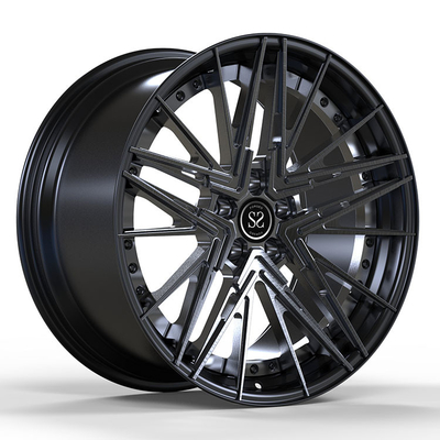 VIA/JWL 표준 블랙 브러시드 21X10 및 21X11 커스텀 2-PC 림, BMW M5 2025 -75-90 ET용