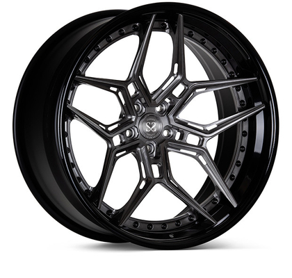 3 PC EVO4R 림은 VW T5 T6 브러시 검정 바퀴를 위해 18 19 20 21 22 인치를 만들었습니다
